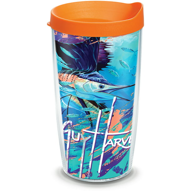 16oz Mug Offshore Haul Marlin Tervis Made in USA Double Walled Guy Harvey Insulated Tumbler Cup Keeps Drinks Cold & Hot 